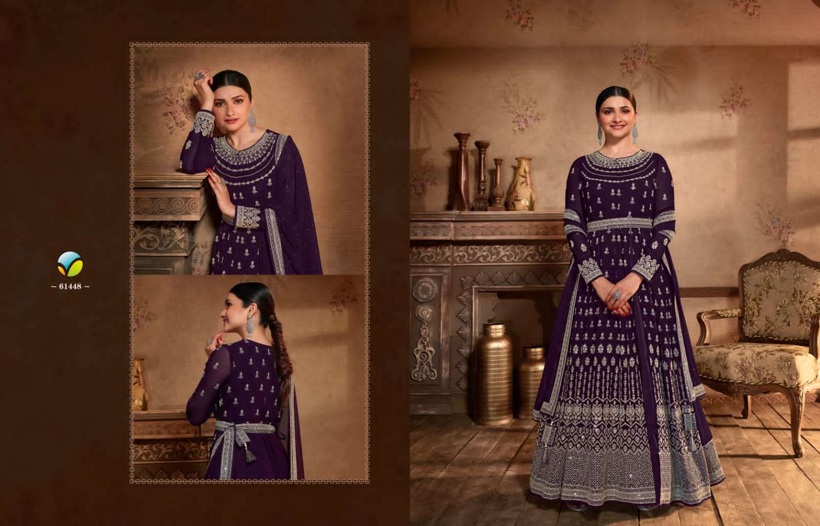 vinay fashion pakeeza 61441-61448 series fancy party wear salwar suits collection surat