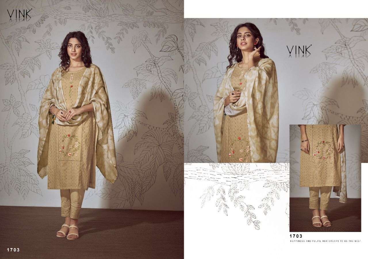 vink chikankari vol-3 1701-1706 series ready made salwar suits wholesaler surat 