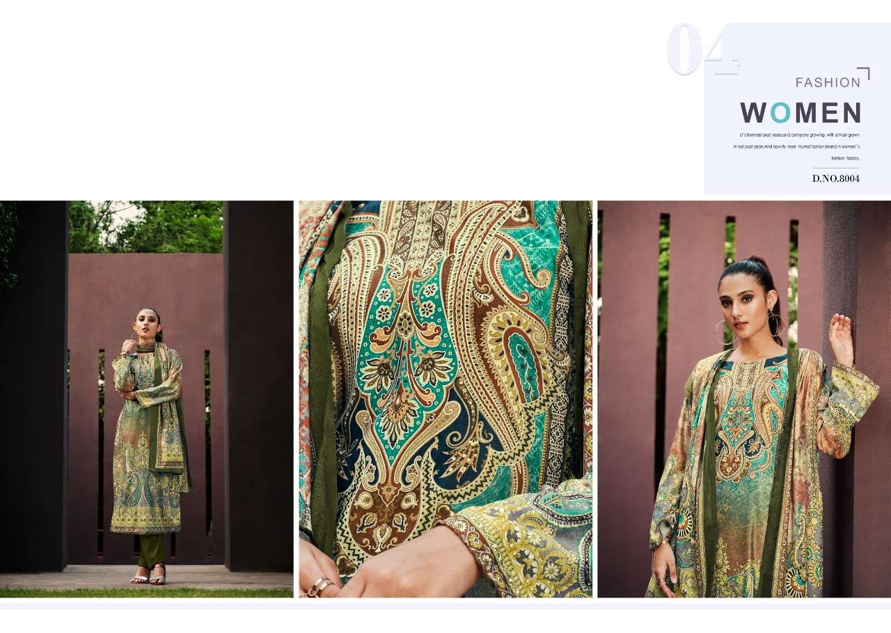 viona aliza 8001-8006 series velvet designer online shopping surat