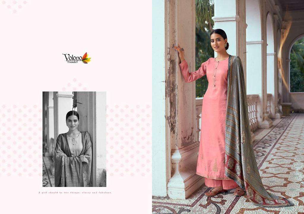 volono trendz elan vol-5 3001-3007 series pashmina dress material collection wholesale price 
