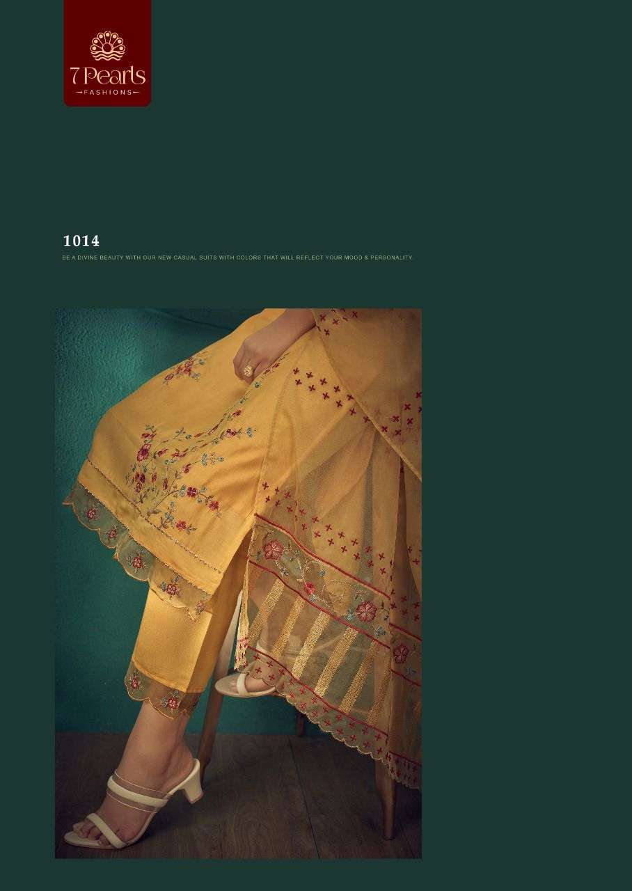 7pearl carnival 1011-1016 series roman silk kurtis with pant dupatta set wholesale price 