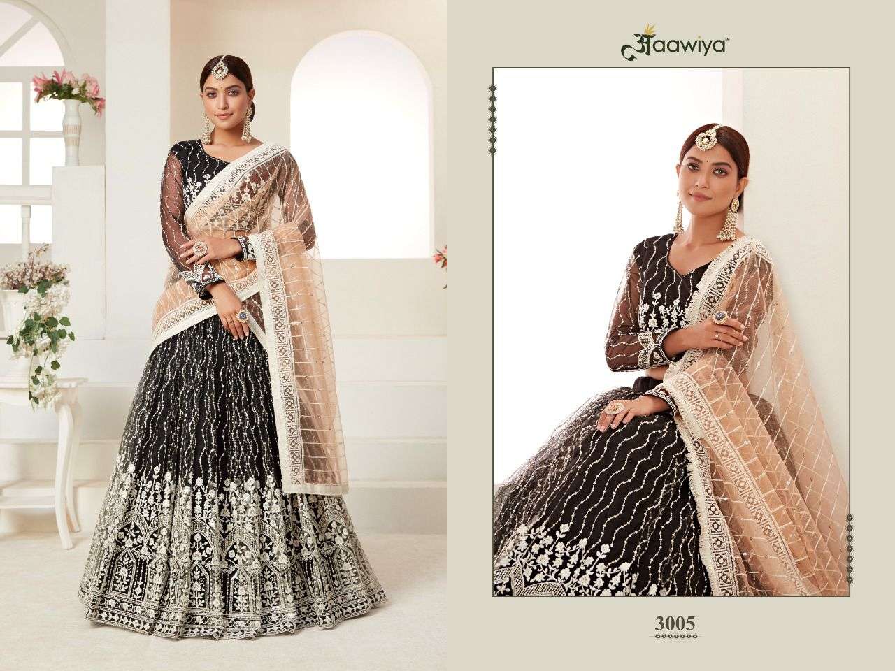 aawiya amrita vol-1 3001-3006 series designer wedding season bridal collection wholesale dealer surat  