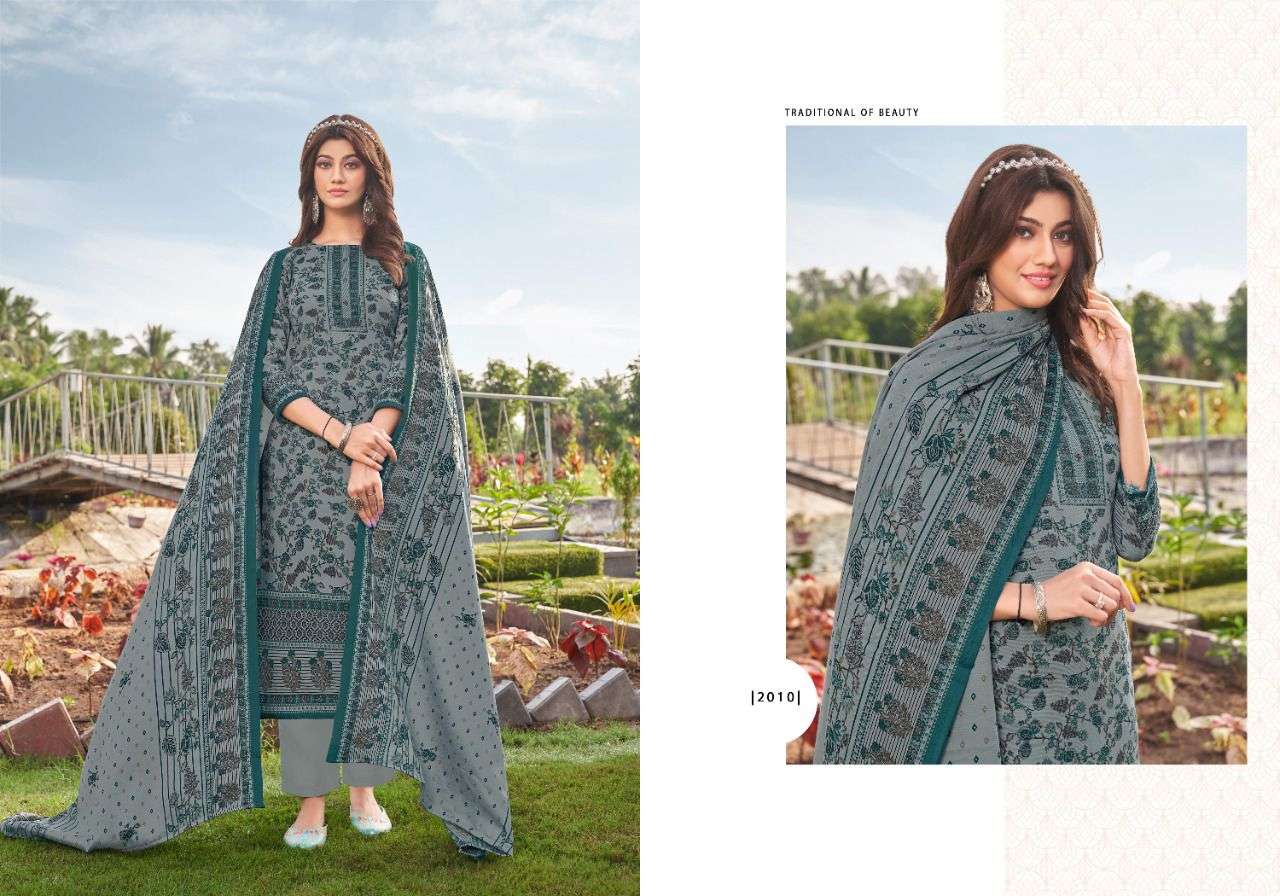 adeeva trendz nushrat vol-2 pashmina designer style printed dress material wholesaler surat