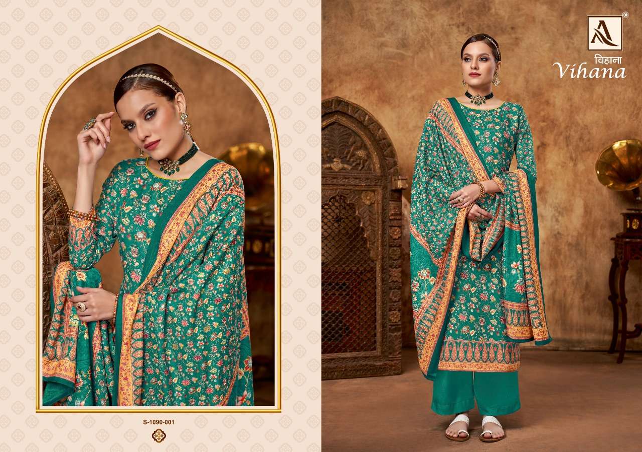alok suits by vihana wool pashmina digital printed designer party wear salwar kameez online wholesaler surat 