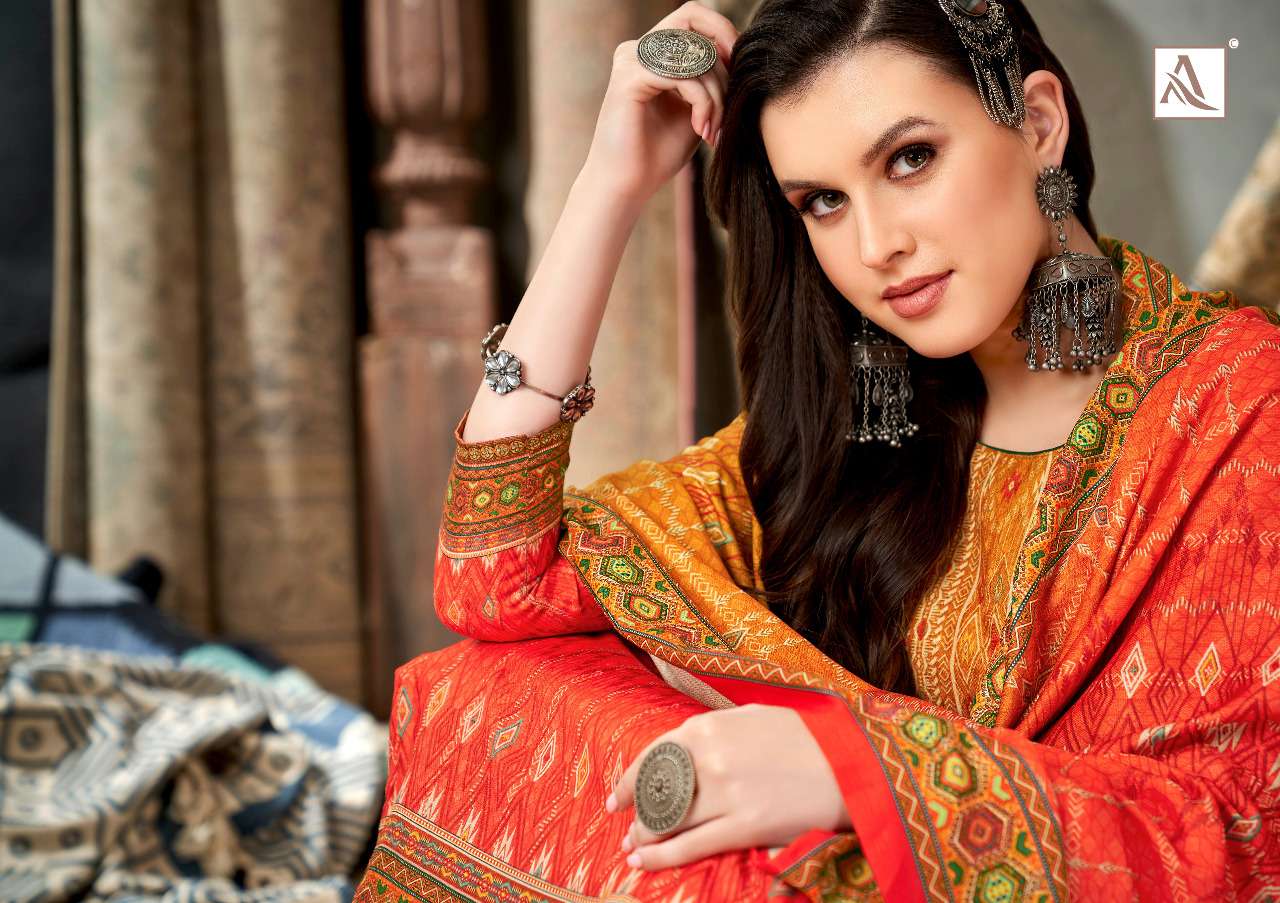 alok suits harshini pure wool pashmina salwar kameez wholesale price online surat