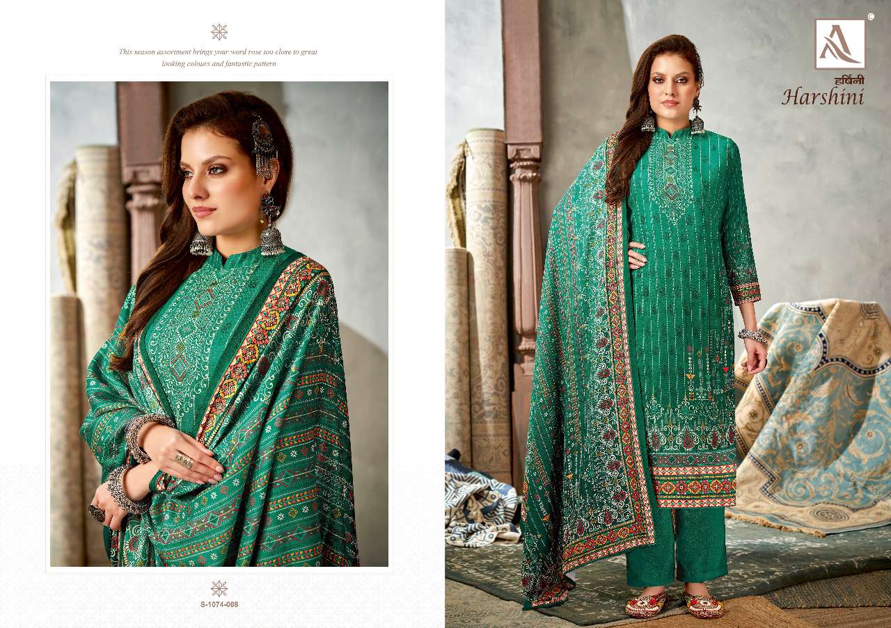 alok suits harshini pure wool pashmina salwar kameez wholesale price online surat
