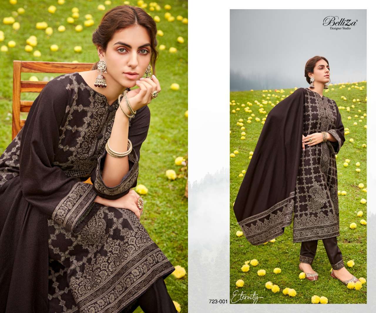 belliza designer kudrat pashmina kaani weaving jaqaurd fancy winter collection wholesale price 
