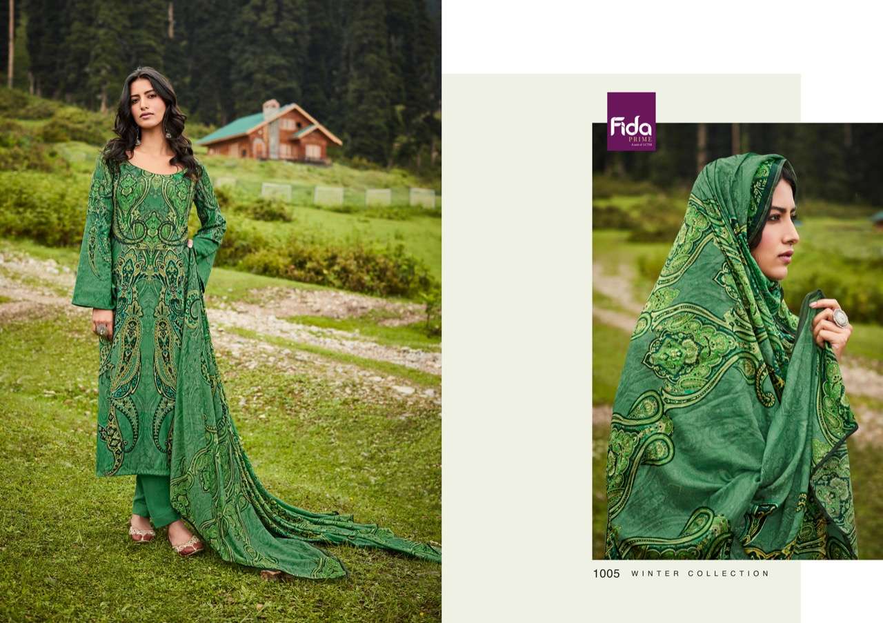fida mahika digital silk wool weave pashmina salwar kameez catalogue wholesale price 
