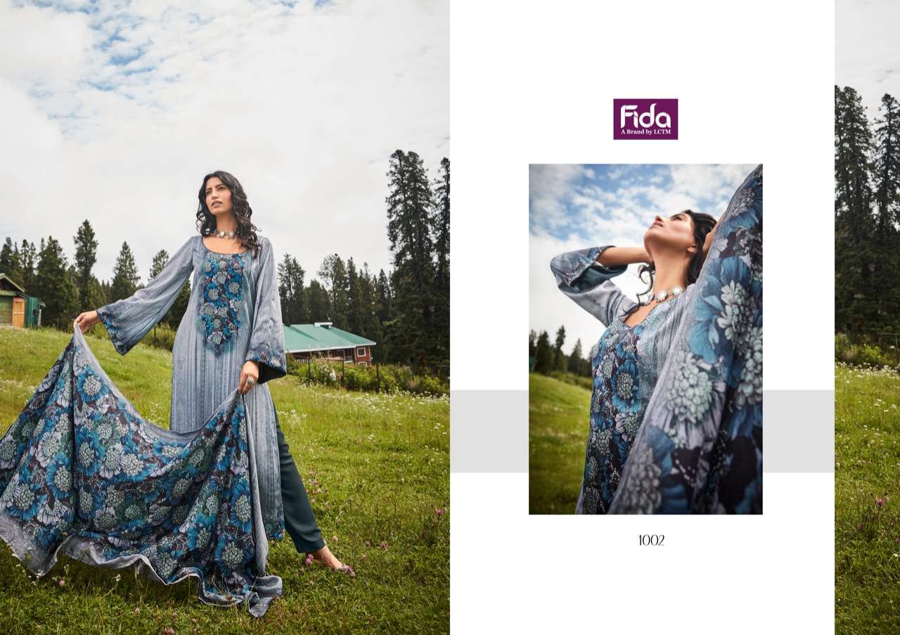 fida molly 1001-1006 series digtal kullu pashmina winter salwar suits collection surat