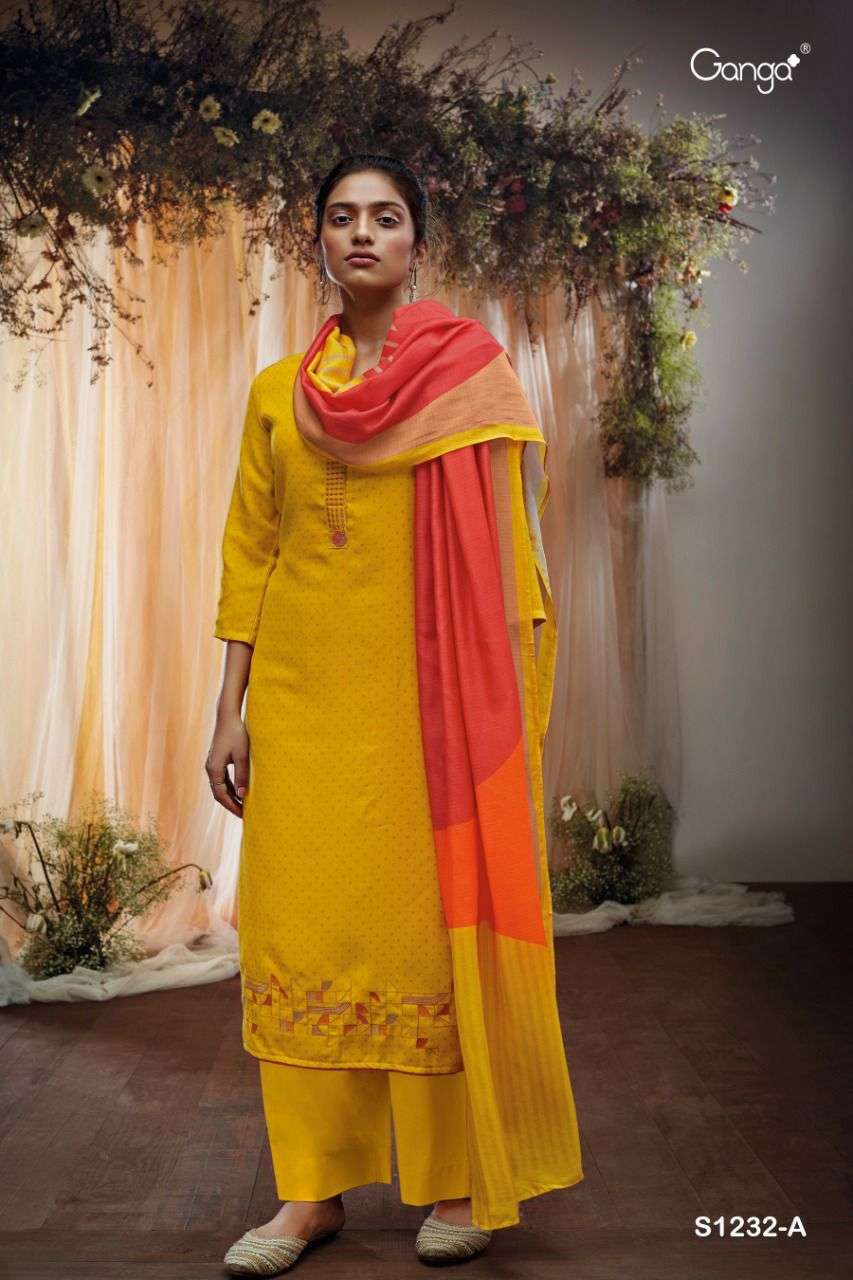 ganga keya 1232 premium wool pashmina salwar suits best price surat