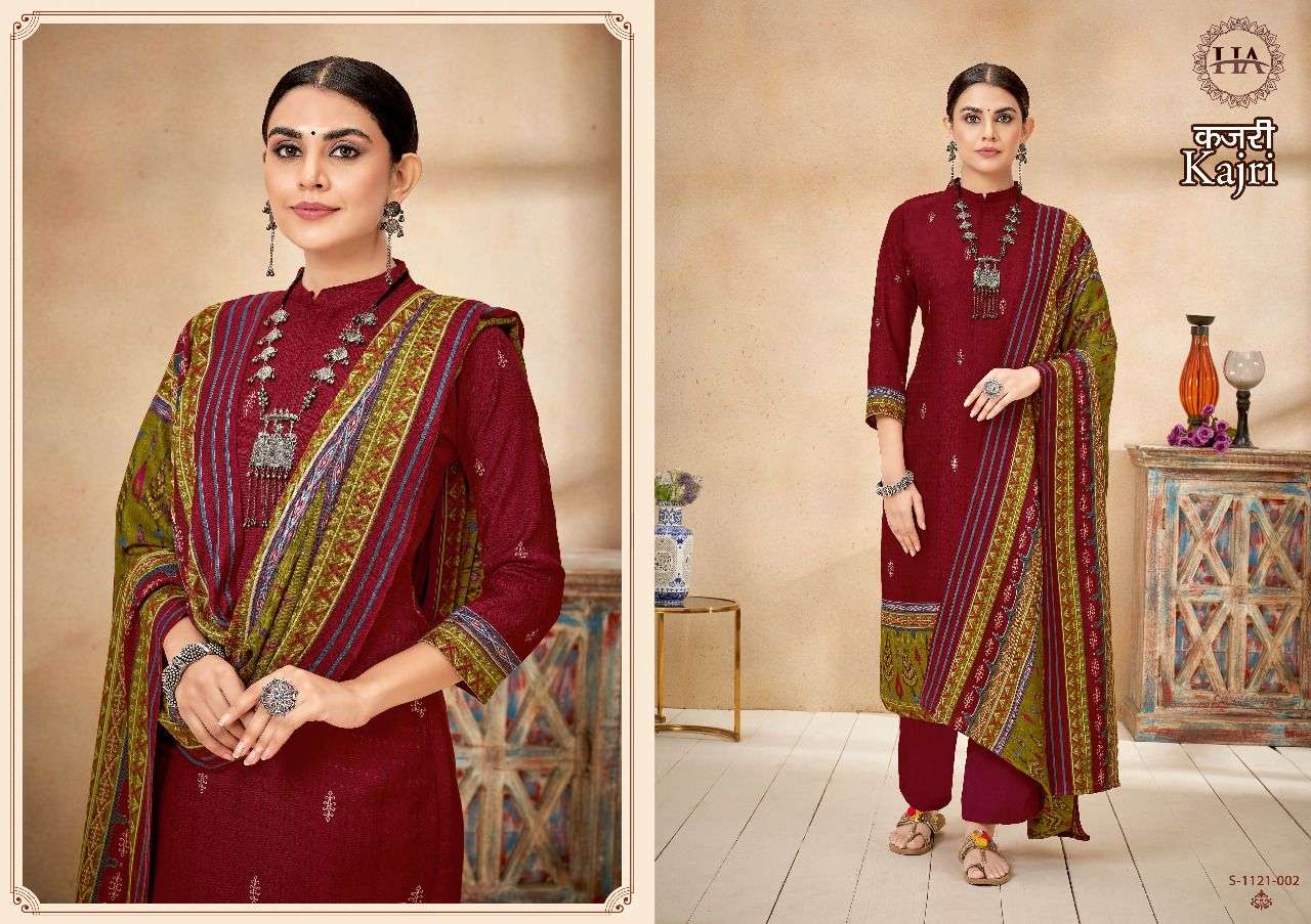 harshit fashion kajri pure wool pashmina salwar kameez catalogue wholesale price 