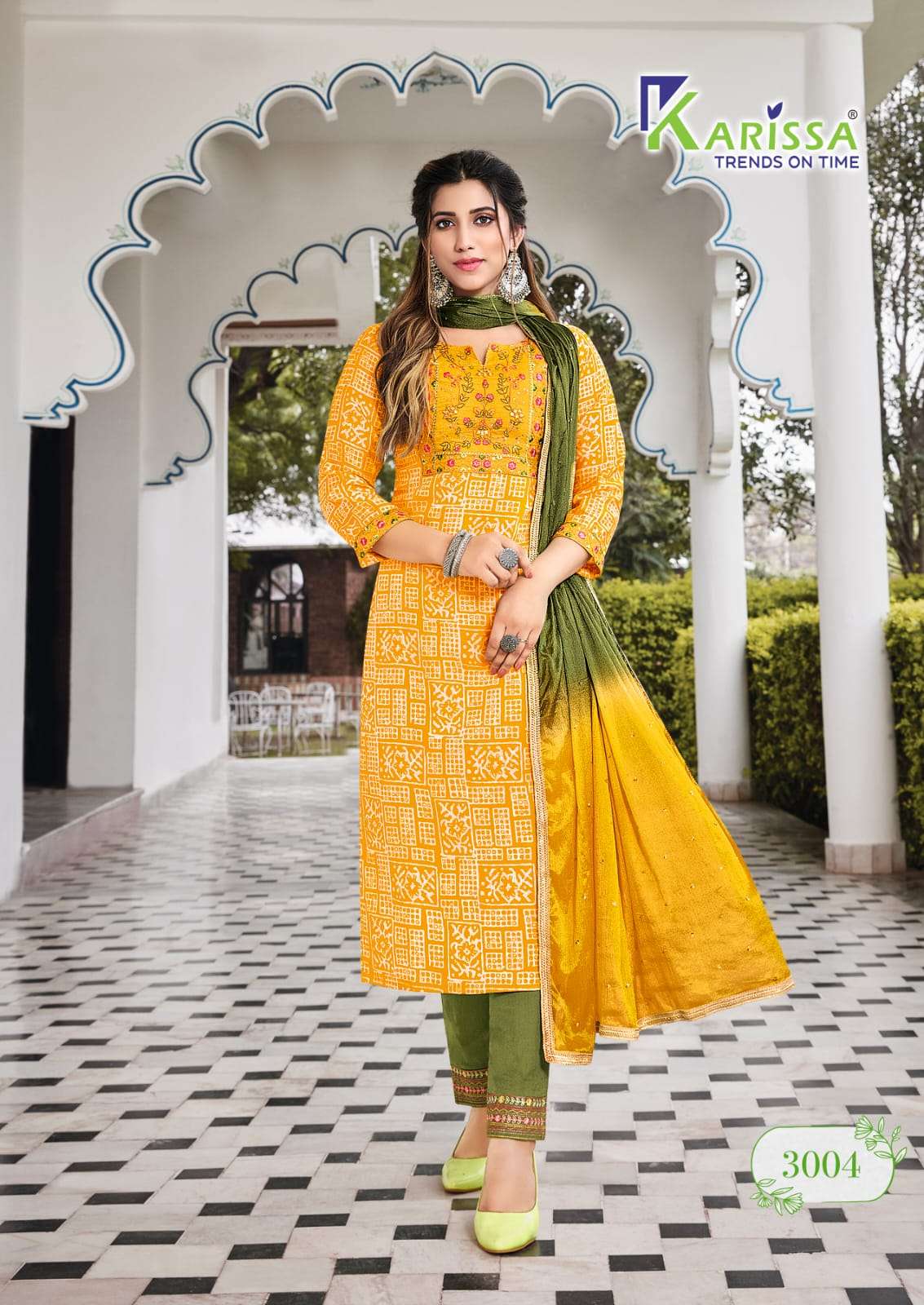 karissa siya vol-3 3001-3005 series modal silk with foil print ready made festive wear salwar kameez collection online wholesaler surat