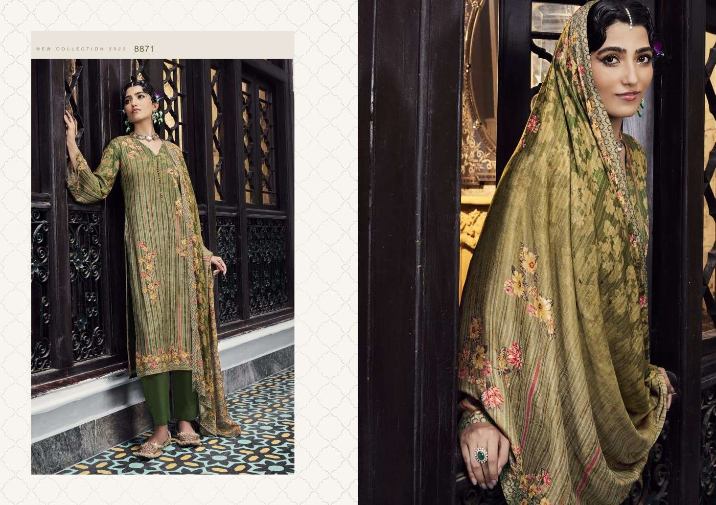 kimora fashion didaar 8871-8878 series fancy pure pashmina salwar kameez collection wholesale price 