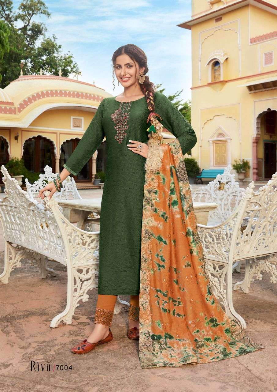 koodee riva vol-7 1001-1006 series viscose designer embroidered collection wholesale price 