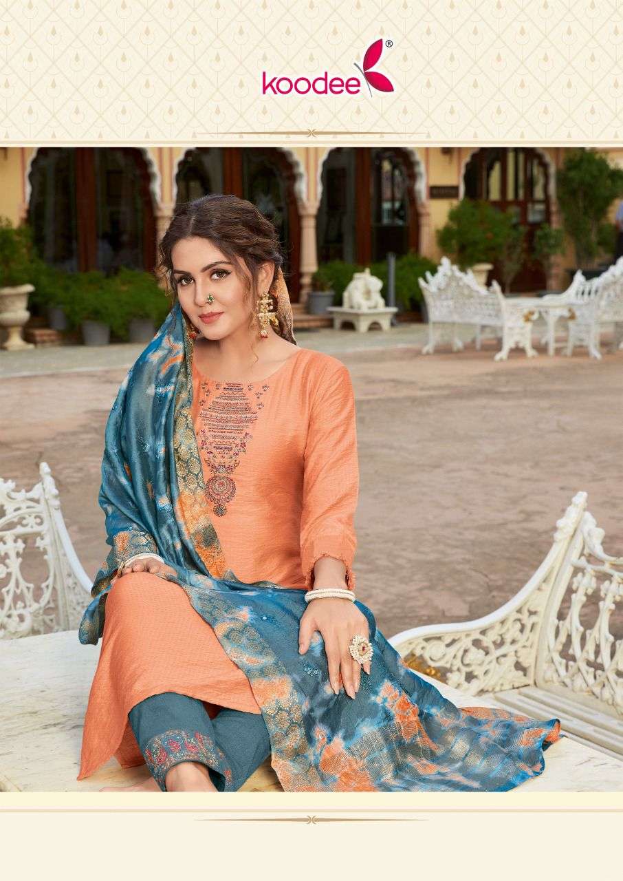 koodee riva vol-7 1001-1006 series viscose designer embroidered collection wholesale price 