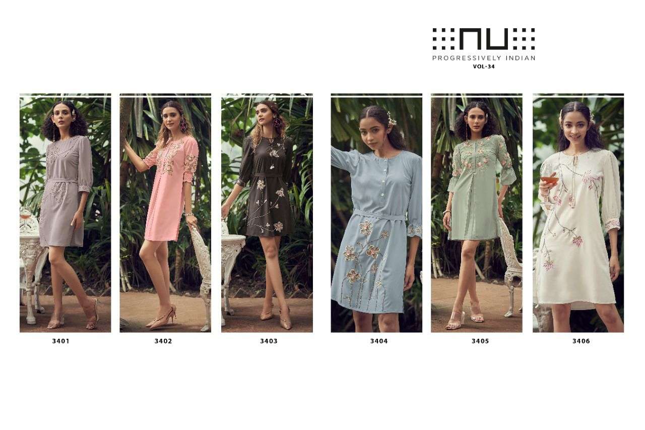 nitara nu-vol 36 imported fabrics party wear tunic collection wholesale price 