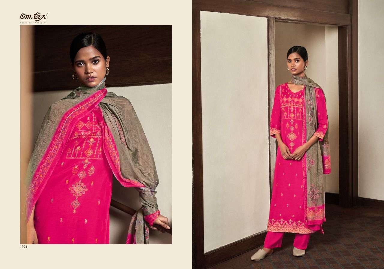 om tex gracie 1921-1926 series azza silk jequrad designer exclusive salwar kameez online wholesaler surat