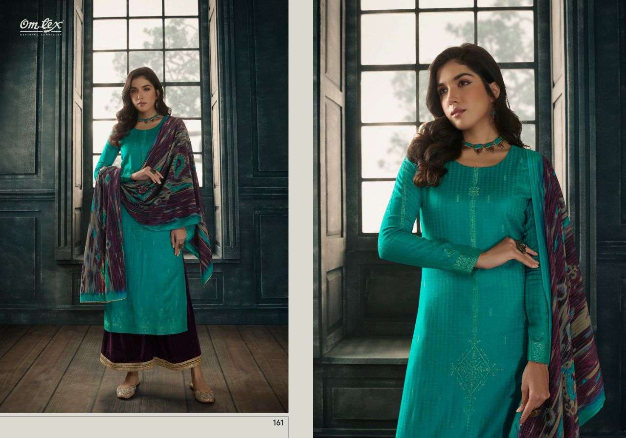 omtex navya 161-166 series retro wooven pashmina silk designer winter collection wholesale price 