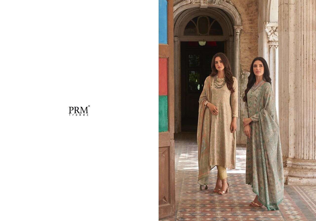 prm trendz rosemeen pashmina dress material collection wholesale price online supplier surat