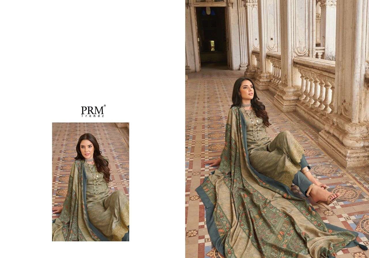 prm trendz rosemeen pashmina dress material collection wholesale price online supplier surat