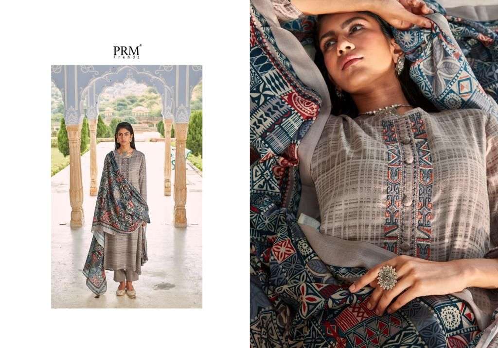prm trendz sumaira vol-2 pure pashmina digital printed unstich dress material collection surat