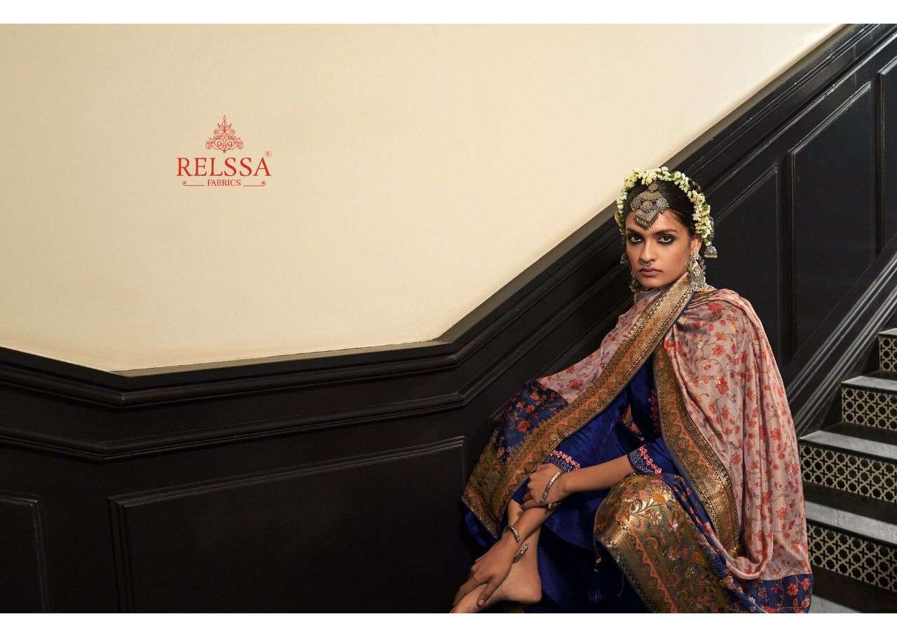 relssa fabrics kilol vol-8 74001-74006 series russian silk fancy salwar suits collection surat