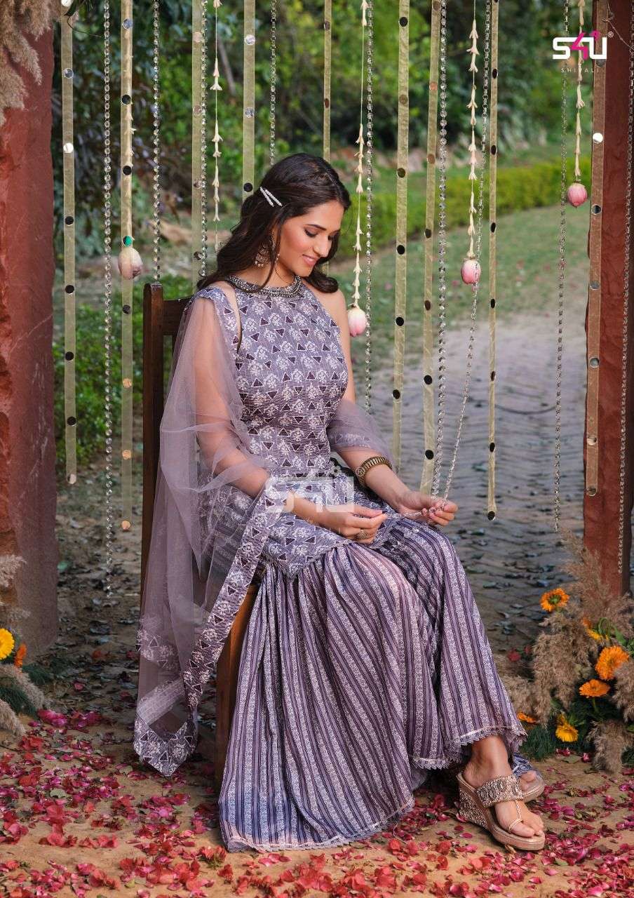 s4u afreen 01-06 series party wear chinon designer collection online wholesale price 