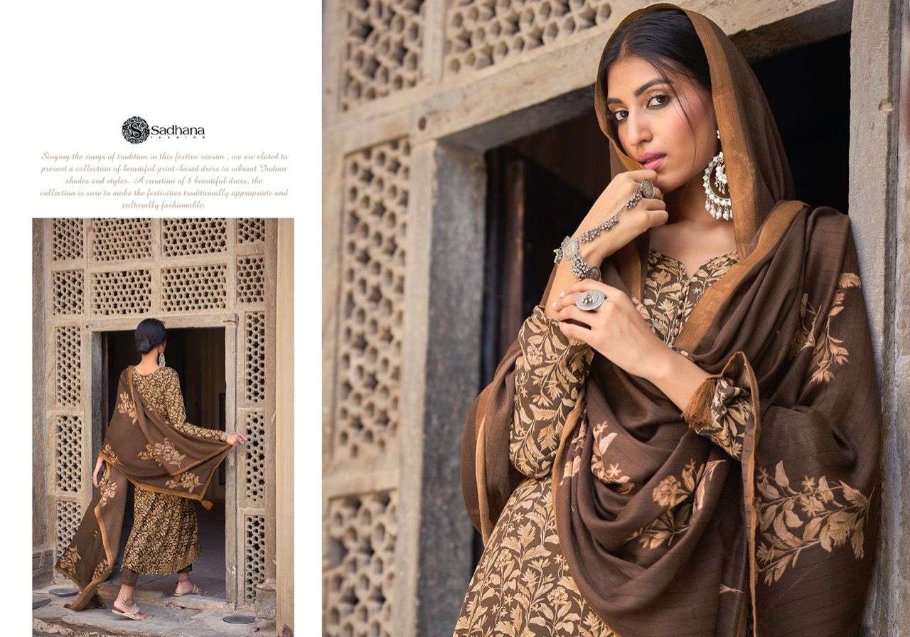 sadhana fashion moutjza viscose pashmina digital printed with work salwar kameez surat