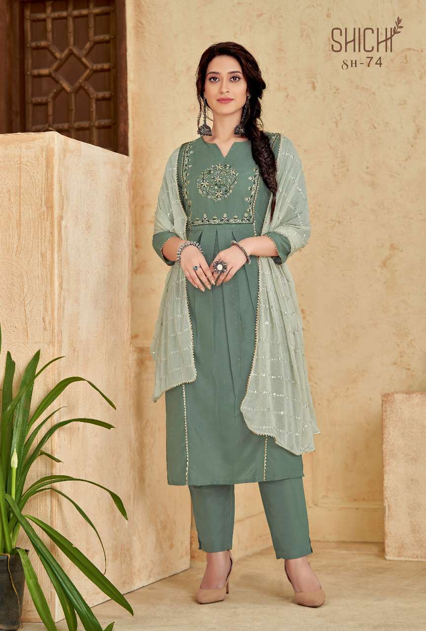 shichi fanaa collection 73-78 chinon fancy work full stich collection wholesale price surat