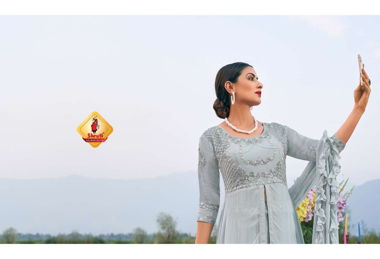 shruti haseen lamhe vol-21 exclusive designer party wear gown wholesale dealer surat 