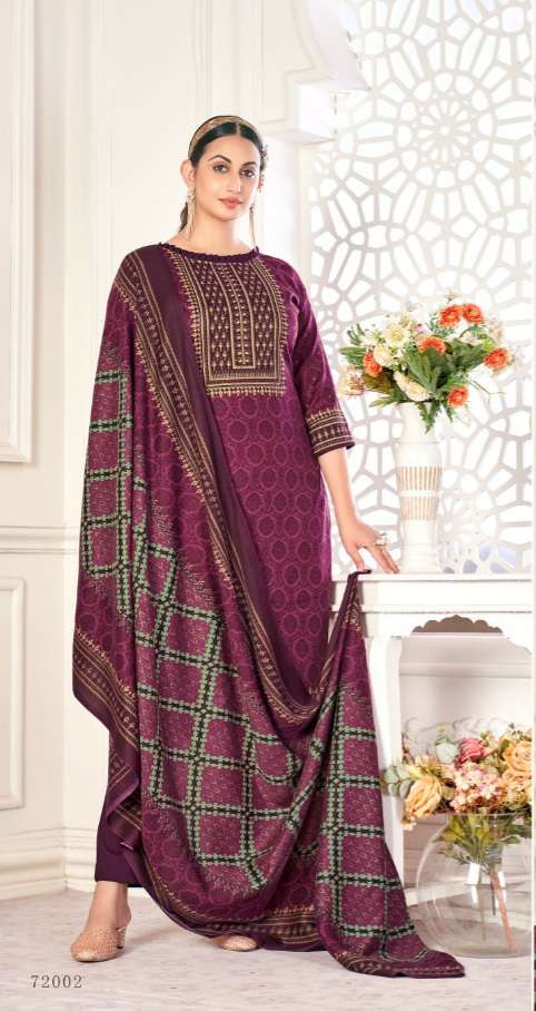 skt suits golden 72001-72008 series pashmina shawl dupatta collection wholesale price 