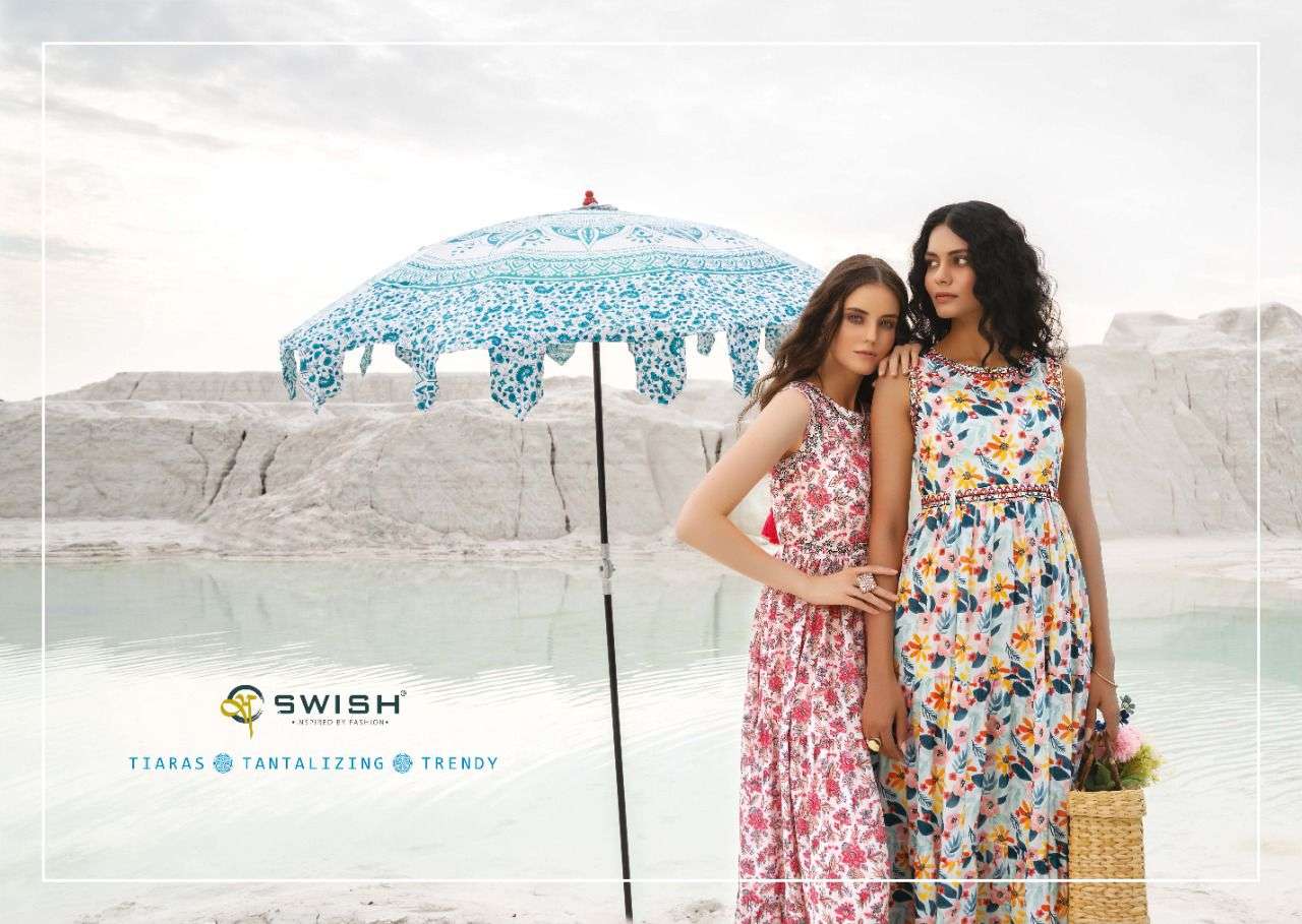swish be rich vol-2 201-207 series viscose designer kurti collection wholesale price surat dealer 