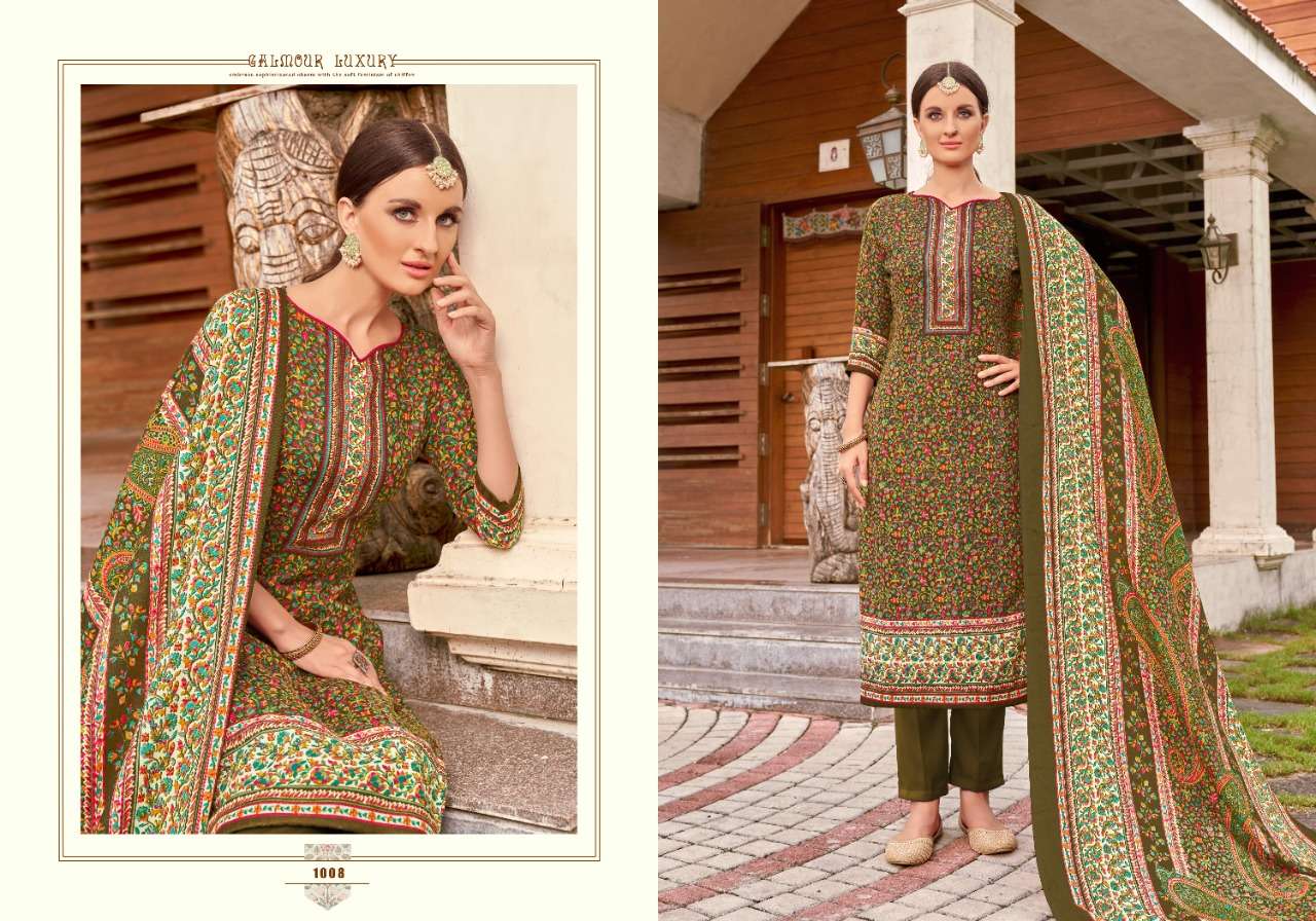 tulsi fashion by roohi 1001-1008 series woollen pashmina digital printed salwar kameez online wholesaler surat 
