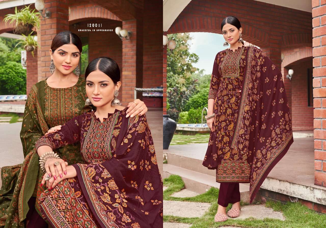 tulsi fashion vedika 2001-2008 series pashmina salwar kameez catalogue wholesale price 