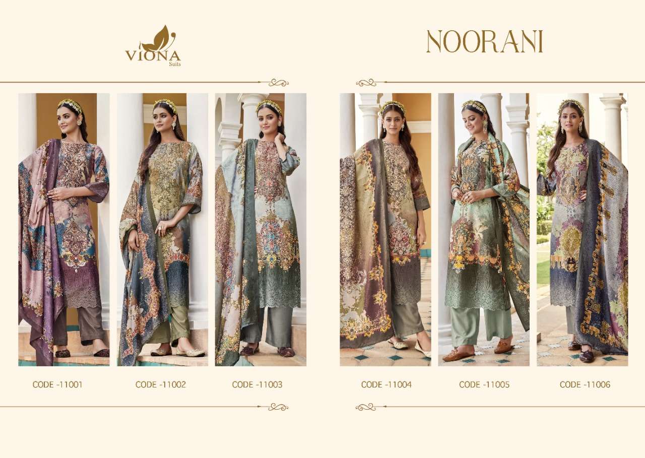 viona noorani 11001-11006 series pasmina digital print pakistani salwar kameez wholesale best rate surat 