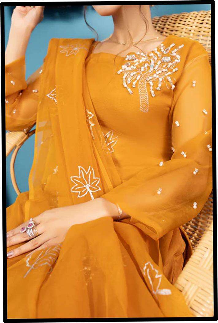 afsana af-18 deisgner party wear ready made georgette salwar kameez with hand work collection online wholesale best price surat
