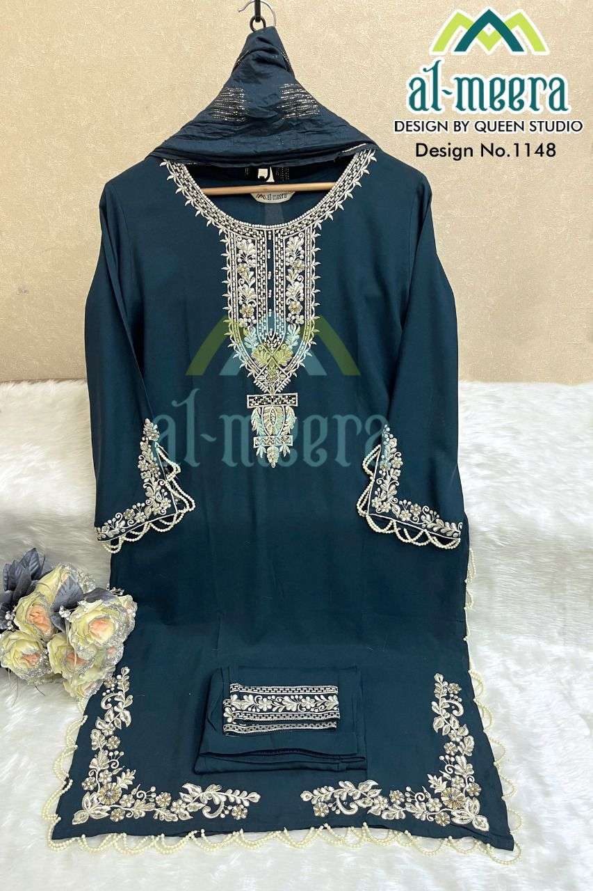 al-meera 1148 rayon fancy embroidered tunic collection wholesale price surat