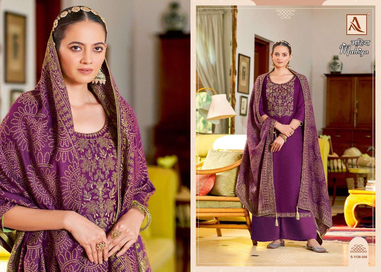 alok suits mahiya pashmina designer salwar kameez winter collection 