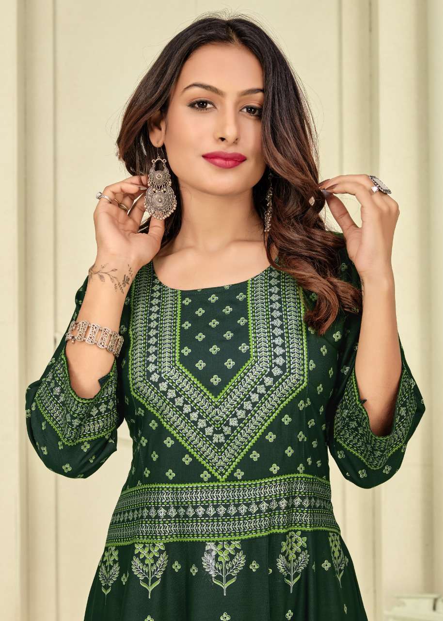 banwery fashion nayanthara vol-20 rayon fancy kurtis wholesale price 