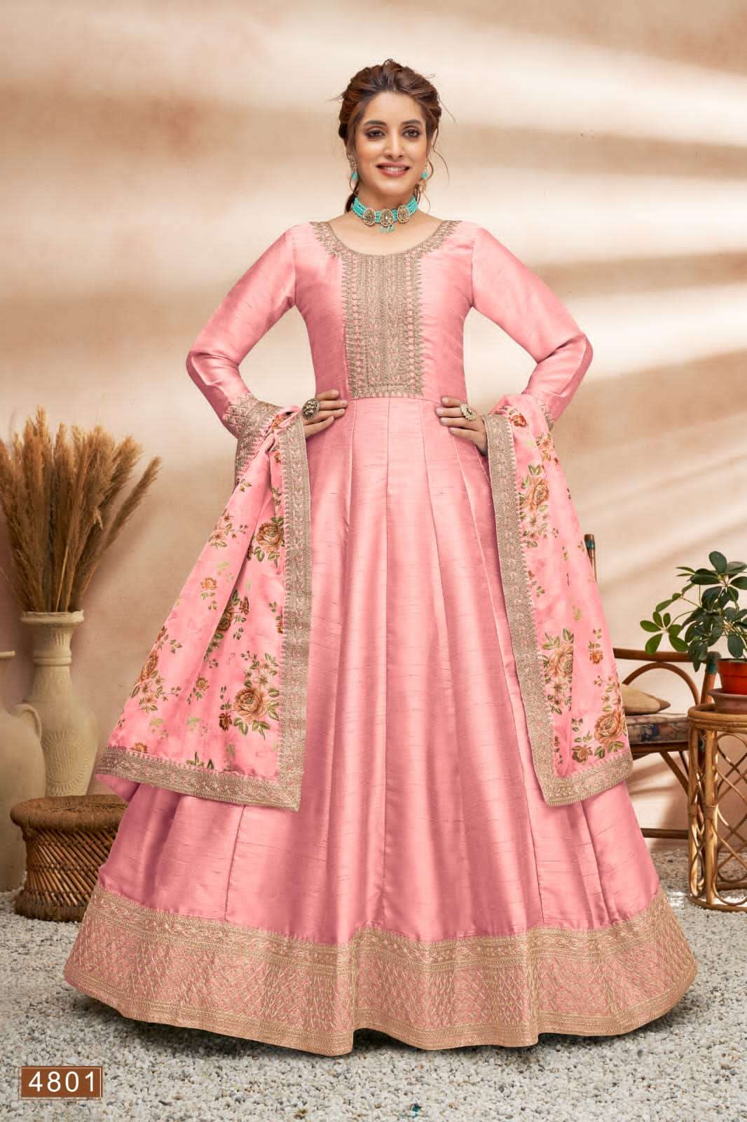 daani creation aanaya vol-148 4800 series art silk fancy party wear salwar kameez surat