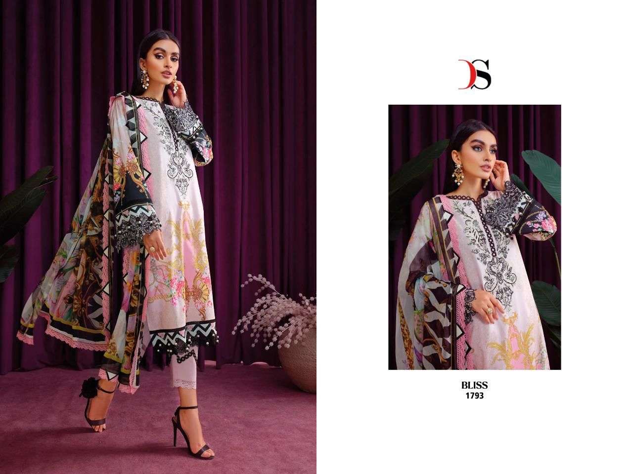 deepsy suits by bliss vol-4 1791-1798 series pashmina designer embroidred salwar suits online shopping surat 
