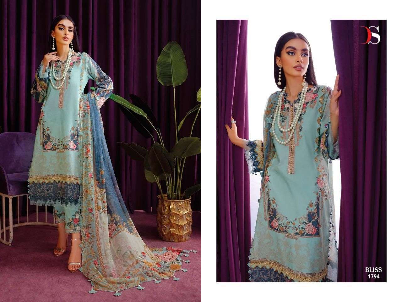 deepsy suits by bliss vol-4 1791-1798 series pashmina designer embroidred salwar suits online shopping surat 