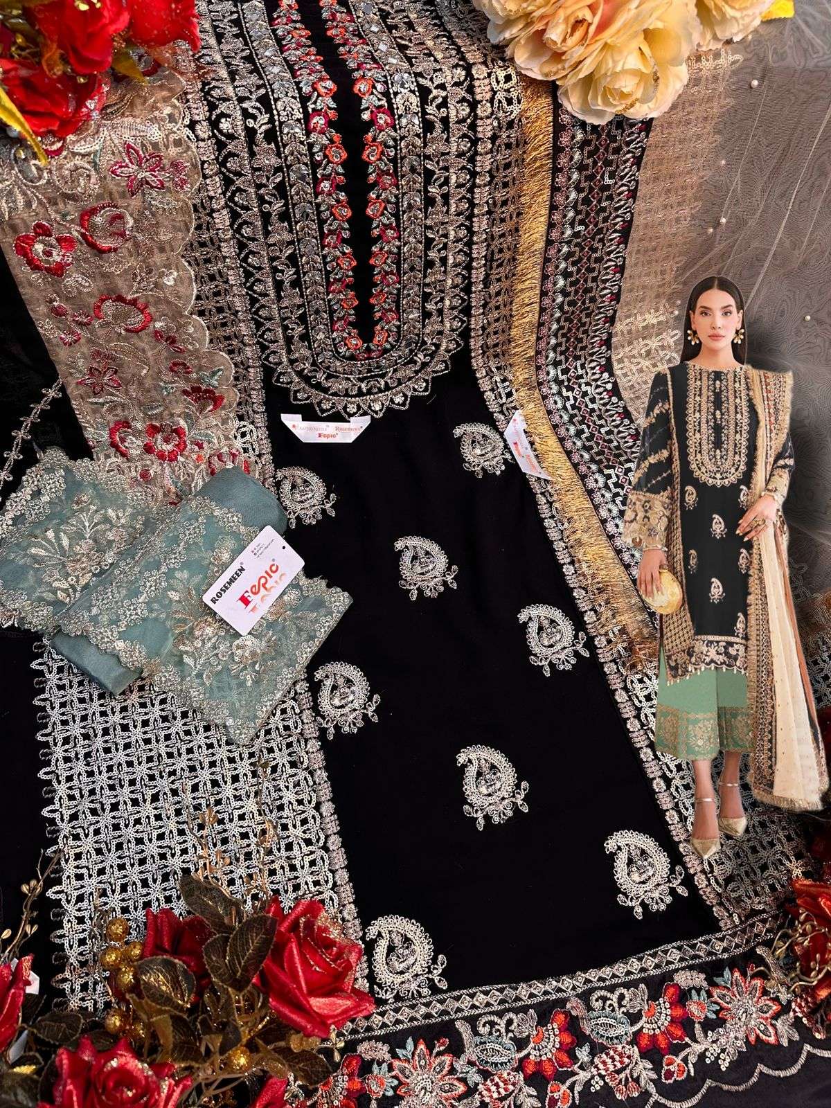 fepic 1233 series exclusive designer pakistani suits collection 2022 