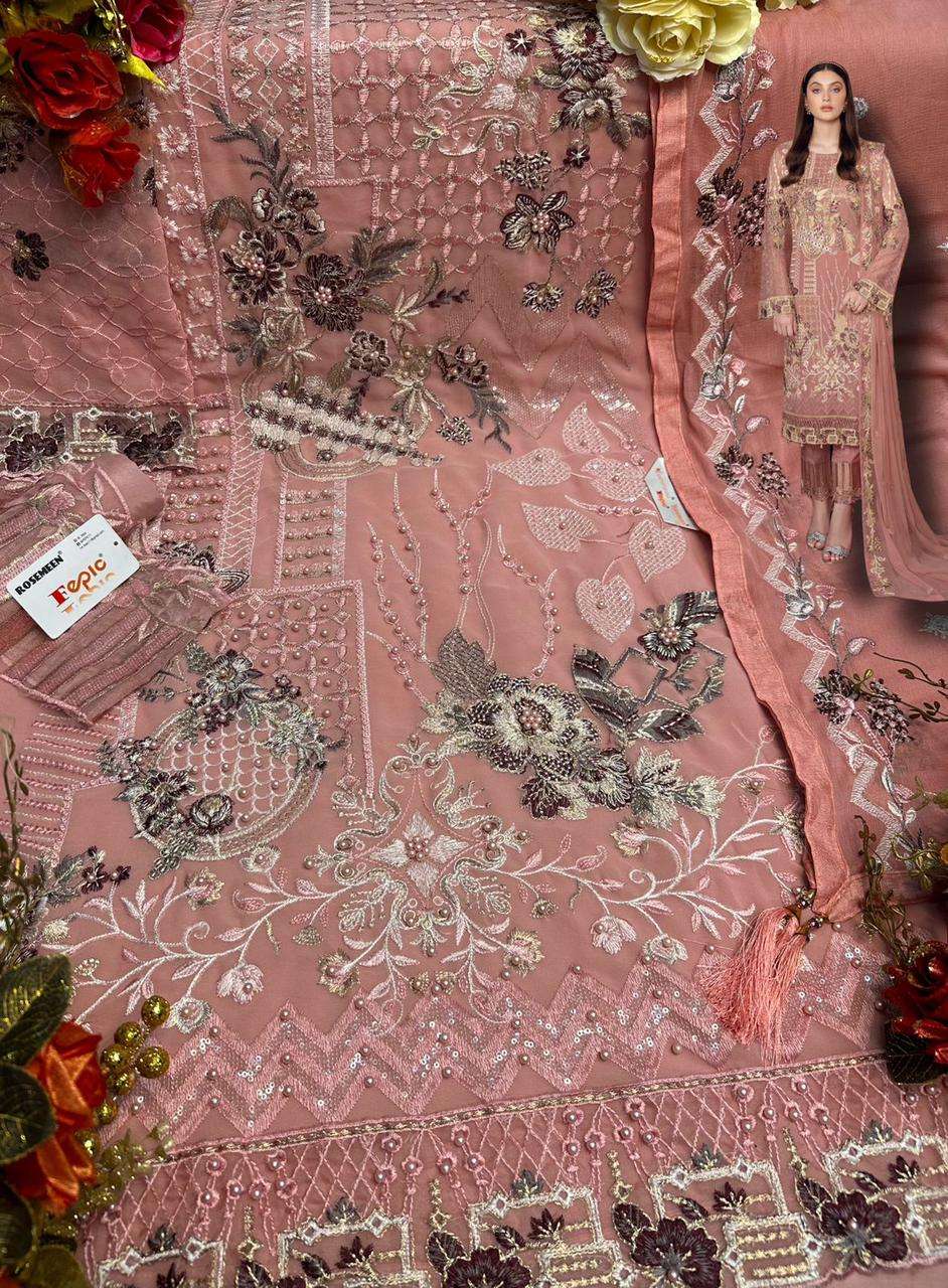 fepic 5225 georgette embroidered party wear salwar kameez wholesale price surat