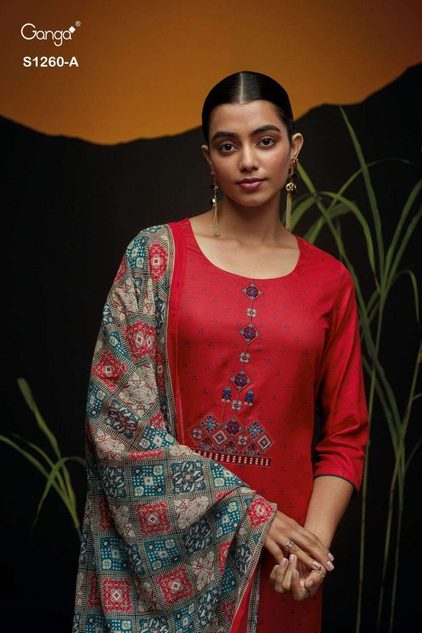 ganga arshia 1260 series pashmina dobby designer salwar kameez online wholesale best rate india 