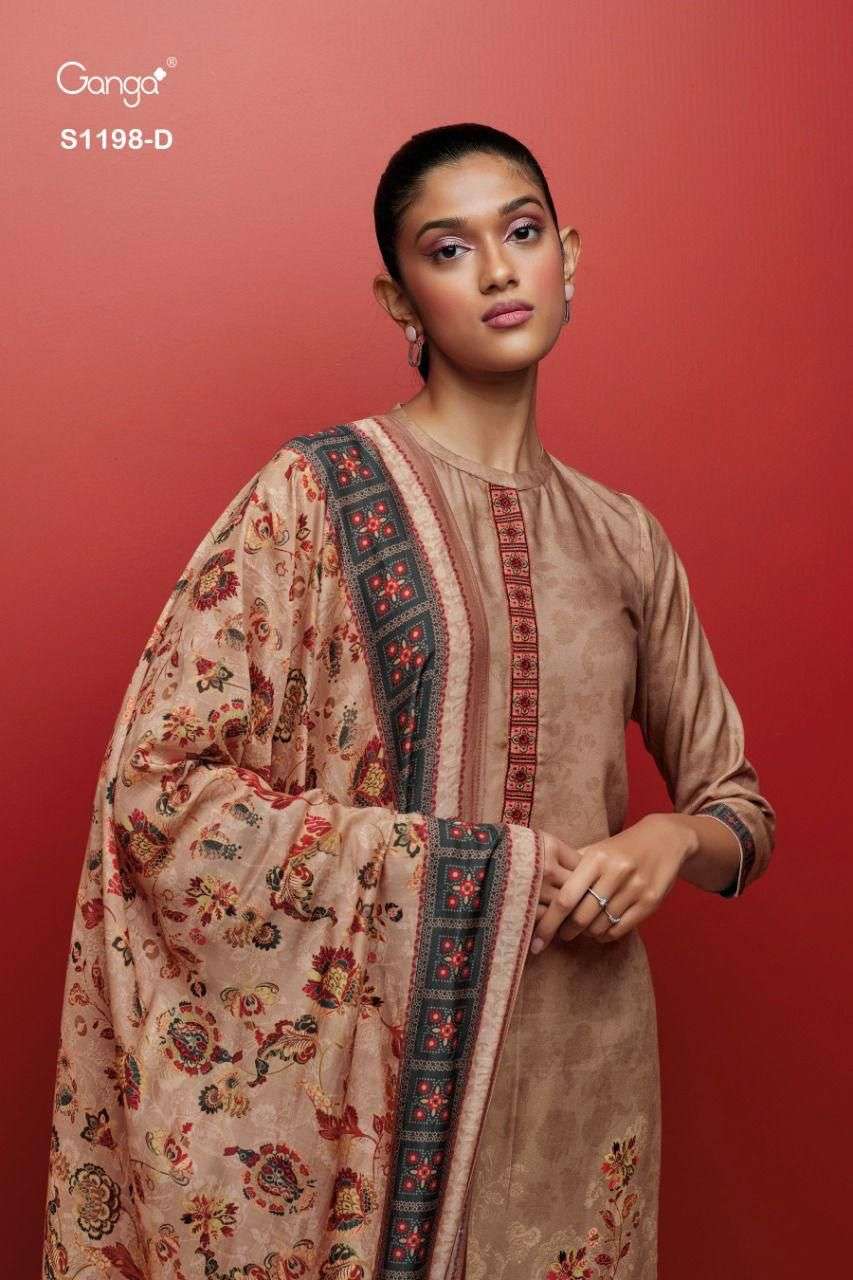 ganga artha 1198 indian designer salwar kameez winter collection 2022 