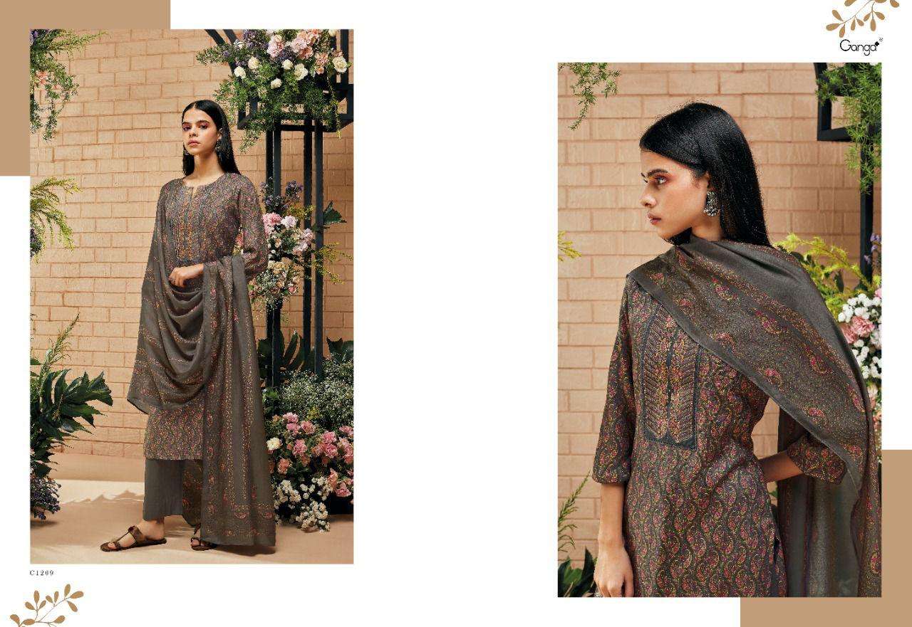 ganga by elira 1205-1210 series pashmina designer party wear salwar suits buy online shopping surat 