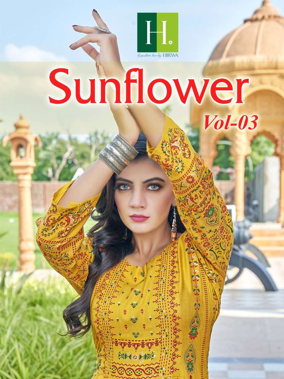 hirwa sunflower vol 3 fancy designer latest catalogue 