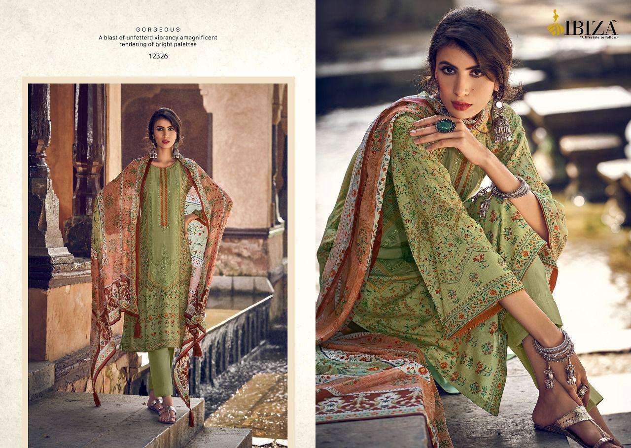 ibiza muraad 12321-12326 series viscose pashmina designer winter dress material wholesale price surat