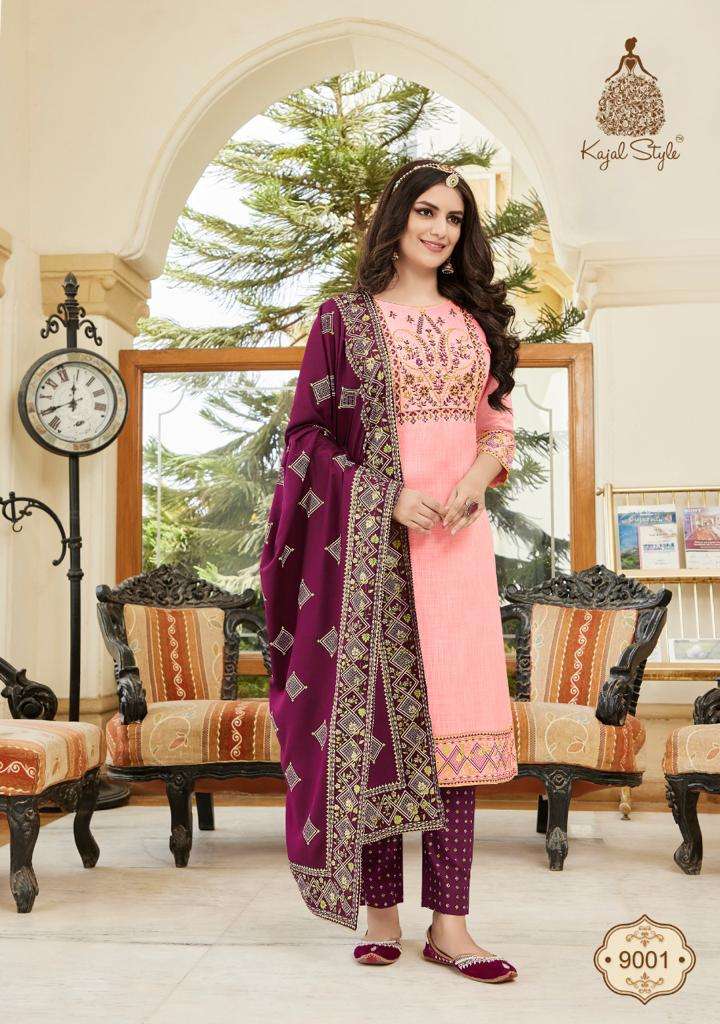 kajal style by gulzar vol-9 reyon designer stich salwar kameez wholesale best price 